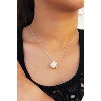 Dandelion Sterling Silver Floral Pendant
