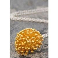 Dandelion Sterling Silver Floral Pendant