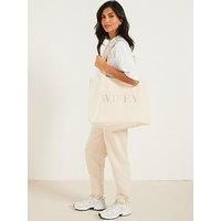 Six Stories Wifey Embroidered Tote Bag - Champagne