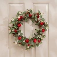 Scottish Everlastings 55Cm Artificial Strawberry Wreath