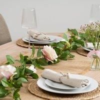 Artificial Rose & Bud Garland