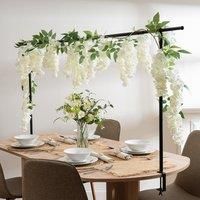 Artificial Premium White Wisteria Garland
