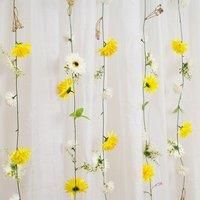 Set of 6 Artificial Gerbera & Dahlia Droplet Garlands