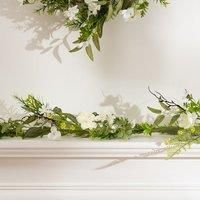 Scottish Everlastings 150Cm Artificial White Floral Daisy Garland