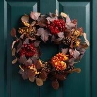 Artificial Autumnal Chrysanthemum Wreath