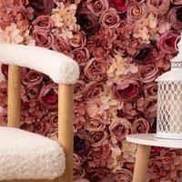Set of 2 Artificial Premium Mixed Flower Wall Panels