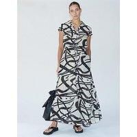 Religion Destiny Shirt Dress With Tie Belt - Taupe