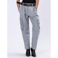 Religion Wool Flannel Cargo Trouser - Grey