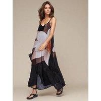 Religion Jade Floral Placement Maxi Dress - Beige