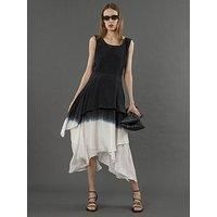 Religion Serpentine Assymetric Dress In Dip Dye