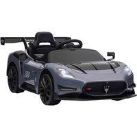 AIYAPLAY Maserati GT2 Licensed 12V Electric Ride on Car w/ Remote - Grey, Grey