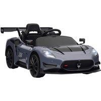 AIYAPLAY Maserati GT2 Licensed 12V Kids Electric Ride on Car with 4 Suspension, Remote Control Music Horn Lights - Grey Aosom UK