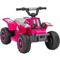 AIYAPLAY 6V Electric Quad Bike for Kids w/ Forward Backward - Pink