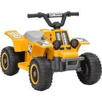 AIYAPLAY 6V Electric Quad Bike for Kids, Ride On ATV w/ Forward Backward, Headlights, for 18-36 Months - Yellow Aosom UK