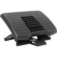 HOMCOM Three-Level, Multi-Angle Massage Footrest - Black Aosom UK