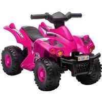 AIYAPLAY 6V Kids Electric Quad Bike with Music, Forward Function, Pink