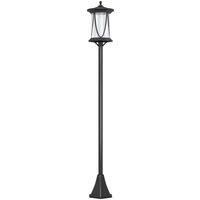 Outsunny Solar Lamp Post Light, 1.3 M LED Outdoor Street Light, Waterproof IP44 for Patio, Garden, Pathway, Cool White