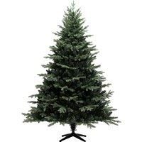 HOMCOM 7ft Artificial Spurce Christmas Tree with 3116 Branch Tips and Foldable Steel Base, Realistic Hinged Xmas Tree, Green Aosom UK