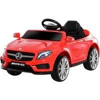 HOMCOM Compatible for 6V Kids Ride On Car Mercedes Benz GLA Licensed Toy toddler with Music Remote Control Rechargeable Headlight Two Speed Red
