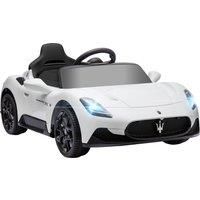 AIYAPLAY Maserati MC20 Licensed 12V Kids Electric Ride on Car with Remote Control, Spring Suspension, White Aosom UK