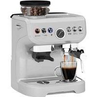 HOMCOM Espresso Machine, Bean Grinder & Steam Wand, 15 Bar Pressure, Silver.