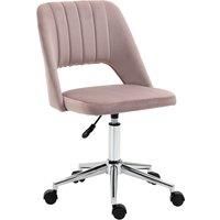 Swivel Office Chair Velvet Fabric Scallop Shape Computer Desk Chair