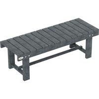 Outsunny 2-Seater Garden Wooden Bench, Grey