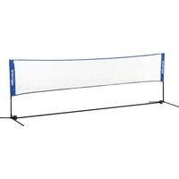SPORTNOW 4m Badminton Net, Height Adjustable Outdoor Sports Net, with Carry Bag, for Tennis, Pickleball, Volleyball, Blue
