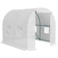 Walk-in Polytunnel Greenhouse Dome Garden Grow House w/ Window Door Heat Shed