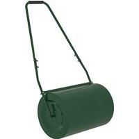 Outsunny 63 L Heavy Duty Water Or Sand Filled £30cm Garden Steel Lawn Roller Drum - Dark Green