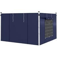 Outsunny 3x3(m) or 3x6m Pop Up Gazebo Side Panels Replacement, 2 Pack, Blue
