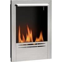 Bioethanol Fireplace Insert, Stainless Steel Bioethanol Fire with 0.9L Volume