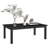 Outsunny Aluminium Outdoor Coffee Table Patio Table w/ Brown Wood Grain Effect