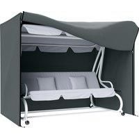 Outsunny 220 x 125cm Three-Seater Swing Chair Protective Cover - Grey