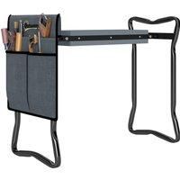 Steel Frame Garden Kneeler Seat Duo Foam Bag Tool Bag Pouch Foldable Assistance