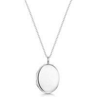 LOVELOX Lockets Women's Oval Locket in Silver