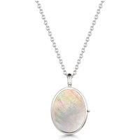 Black Mother Of Pearl Oval Locket