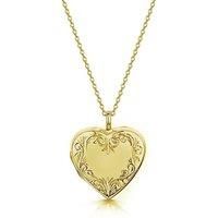Scroll Heart Locket
