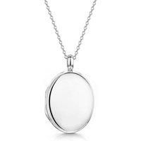 LOVELOX Lockets Women's Large Oval Locket in Silver