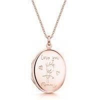 LOVELOX Lockets Women's Mummy Personalised Locket in Rose Gold
