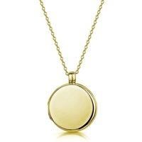 LOVELOX Lockets Women's Round Personalised Locket in Gold
