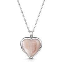 Pink Mother of Pearl Heart Locket