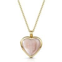 Pink Mother of Pearl Heart Locket