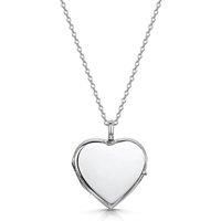LOVELOX Lockets Women's Heart Personalised Locket in Silver