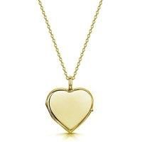 LOVELOX Lockets Women's Heart Personalised Locket in Gold