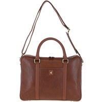 'Joe' Real Leather Laptop Messenger Bag