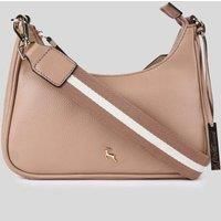'Bella Toscana' Real Leather Crossbody Bag with Webbing Strap