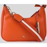 'Bella Toscana' Real Leather Crossbody Bag with Webbing Strap