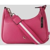 'Bella Toscana' Real Leather Crossbody Bag with Webbing Strap