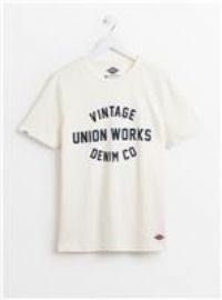 UNION WORKS White Salute Graphic T-Shirt XXXXL